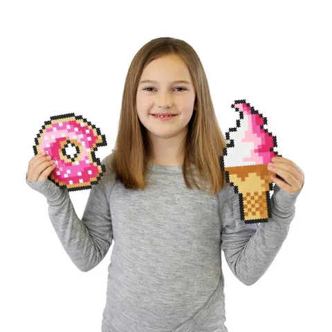 Puzzelki Pixelki Jixelz Słodycze 700 el. - Fat Brain Toys