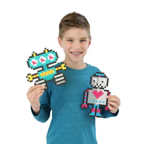 Puzzelki Pixelki Jixelz Roboty 700 el. - Fat Brain Toys