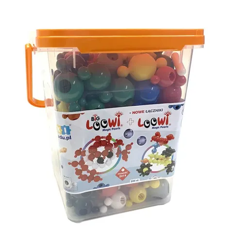 Klocki konstrukcyjne 200 el. - Loowi + Big Loowi