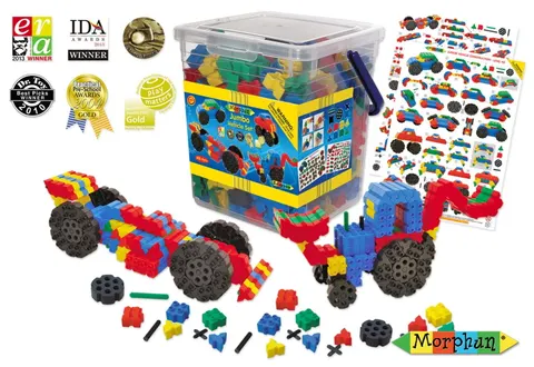 Klocki pojazdy 280 el. - Junior Morphun