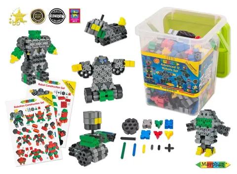 Klocki 12 robotów 465 el. - Advanced Morphun