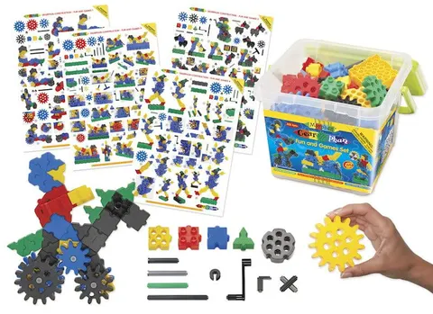 Klocki gry i zabawy koła zębate 186 el. - GearPhun Morphun