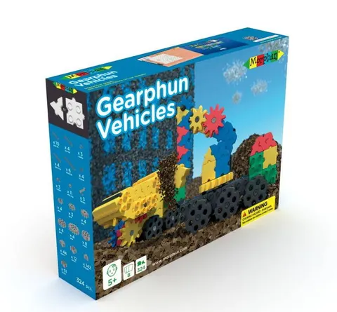 Klocki pojazdy - koła zębate 324 el. - GearPhun Morphun