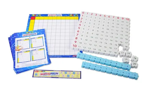 Klocki dodawanie - 142 el. - MathsPhun Morphun