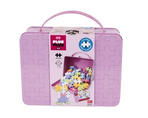 klocki plus-plus BIG 70 el. w walizce pastel