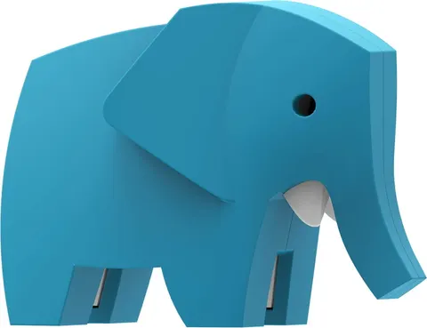Słoń - układanka magnetyczna 3D - Halftoys