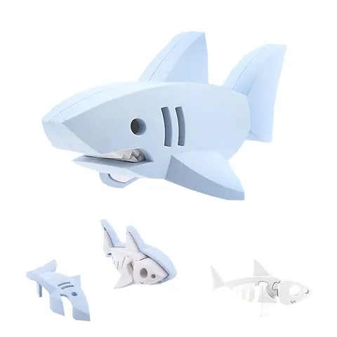 Rekin - układanka magnetyczna 3D Ocean- Halftoys