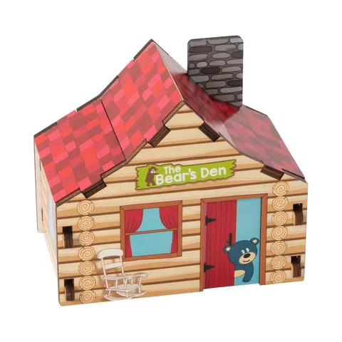 Górska chata układanka 3D puzzle architektoniczne Fat Brain Toys