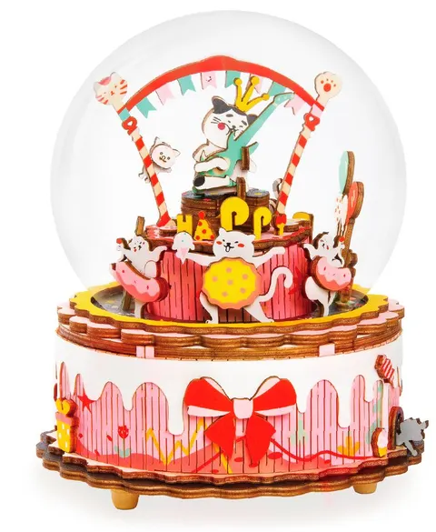 Pozytywka Tort drewniany model 3D DIY Robotime