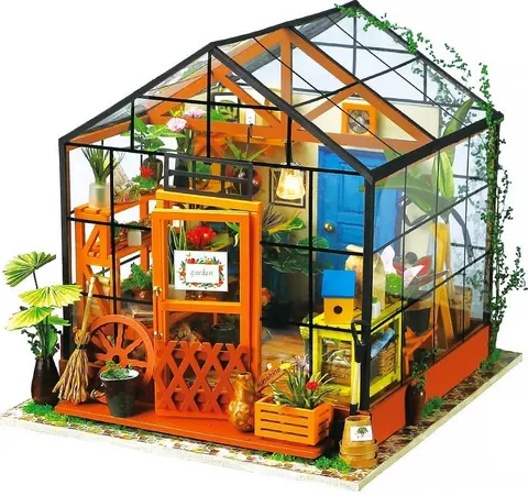 Szklarnia Cathy DIY mini domek model 3D Robotime