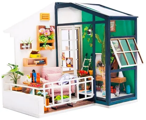 Balkon DIY mini domek model 3D Robotime