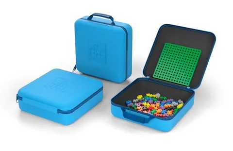 klocki plus-plus konstrukcyjne mini 100 el w walizce na suwak
