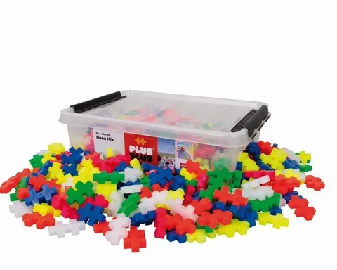 klocki plus-plus konstrukcyjne BIG edu 200 el neon w pudełku