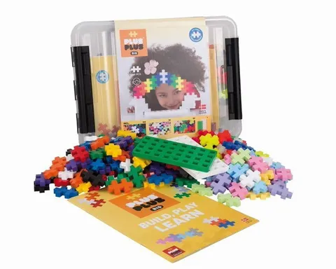 klocki plus-plus BIG mix edu 200 el basic + neon + pastel+ 2 płytki