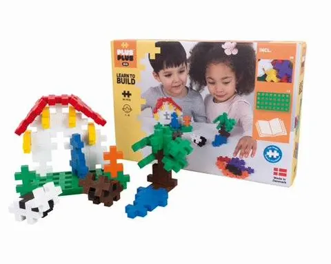 klocki konstrukcyjne plus-plus BIG 60 el BASIC + płytka Learn to build