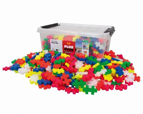 klocki plus-plus konstrukcyjne BIG edu 400 el. neon w pudełku
