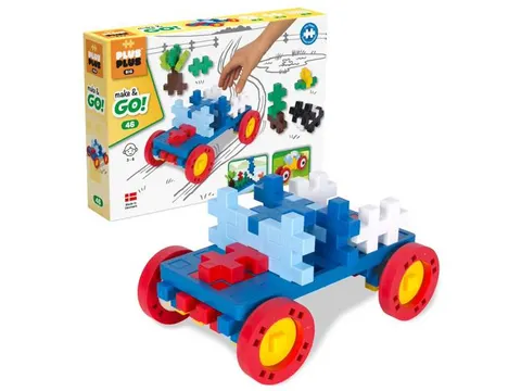 Auto - klocki plus-plus Make&Go BIG edu 45 el.