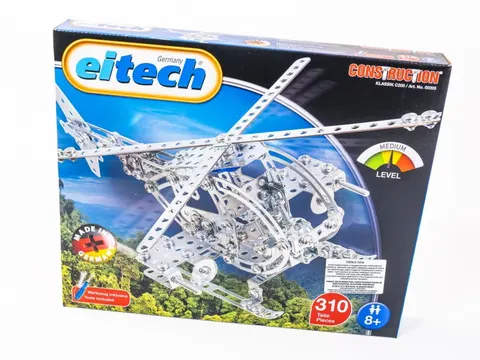 helikopter wojskowy klocki metalowe 310 el eitech c205 konstrukcja