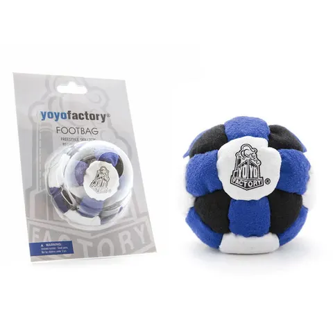 Zośka footbag z wypełnieniem z piasku Yoyofactory 26 paneli niebieska