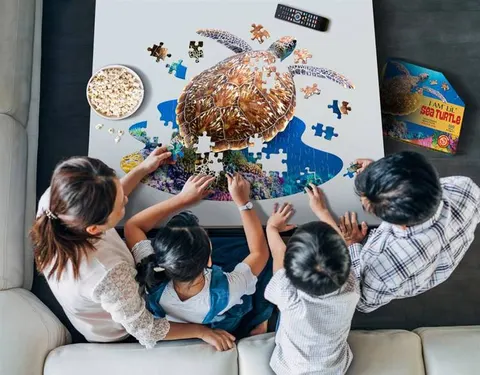 Puzzle konturowe Żółw I AM LIL Madd Capp 100 el.