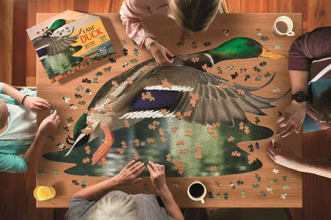 Puzzle konturowe z I AM Kaczka Madd Capp 1000 el.