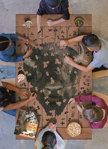 Puzzle konturowe I AM Bizon Madd Capp 550 el.
