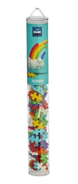 klocki plus-plus konstrukcyjne mini 100 elementów tuba tęcza rainbow
