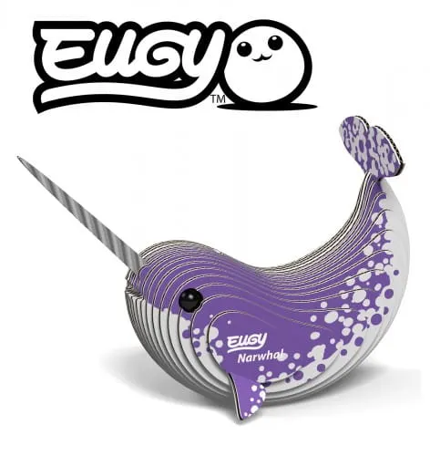 Układanka ekologiczna 3D Narwal 25 el. Eugy