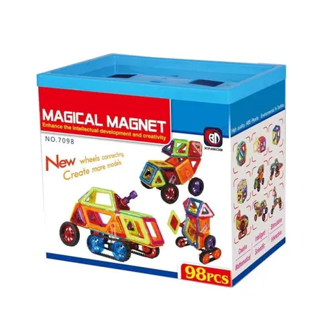 Klocki konstrukcyjne magnetyczne 98 el. Magical Magnet