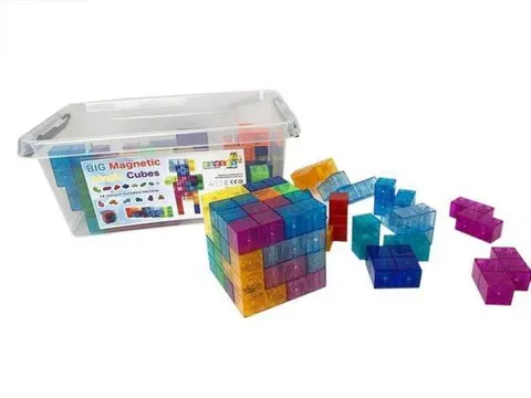Kostki klocki magnetyczne 68 el. Magical Magnet BIG magnetic cubes