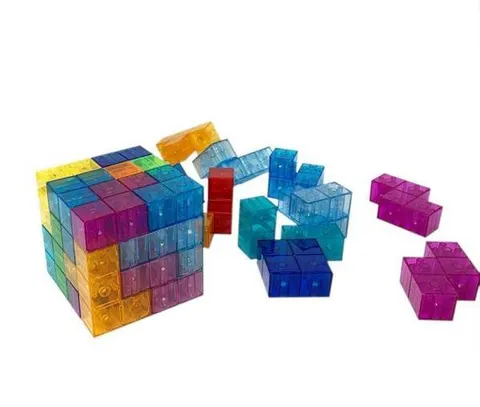 Kostki klocki magnetyczne 34 el. Magical Magnet BIG magnetic cubes