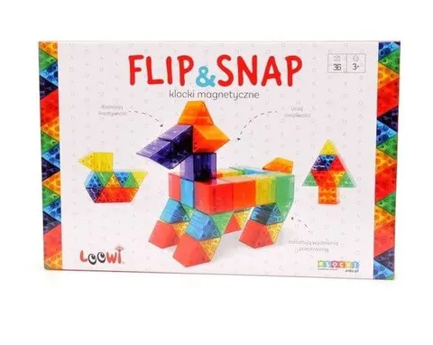 klocki magnetyczne flip&snap 36 el. Loowi