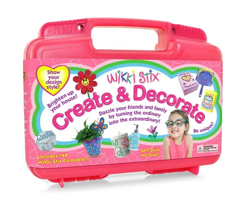 Woskowane sznureczki różowa walizka XXL 144 szt. Wikki Stix