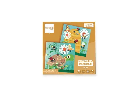 Puzzle magnetyczne W ogrodzie 2 obrazki 40 el. Scratch