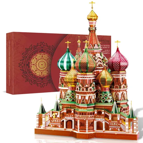Składany metalowy model puzzle 3D Sobór Wasyla DIY Piececool