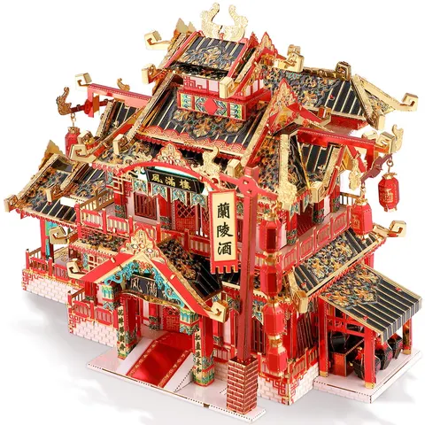 Składany metalowy model puzzle 3D Restauracja Tang DIY Piececool