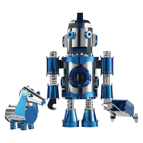 Składany metalowy model puzzle 3D Robot Coolbot Mały Podróżnik DIY Piececool