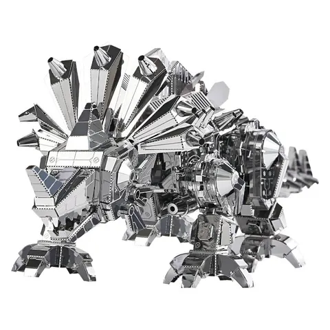 Składany metalowy model puzzle 3D Dinozaur Stegozaur DIY Piececool