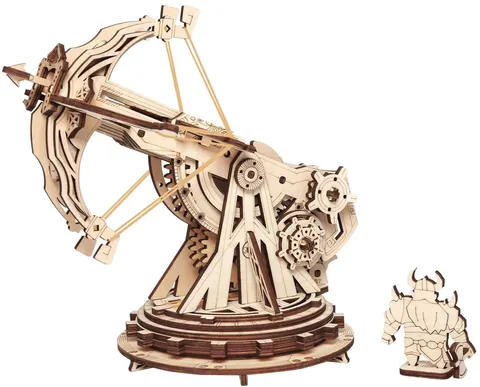 puzzle drewniane 3D model DIY Ciężka Balista 142 elem. Robotime
