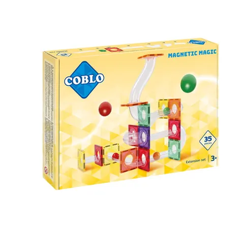 COBLO, magnetyczne klocki konstrukcyjne kulodrom 35 elem.