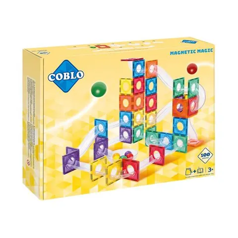 COBLO, magnetyczne klocki konstrukcyjne kulodrom 100 elem.