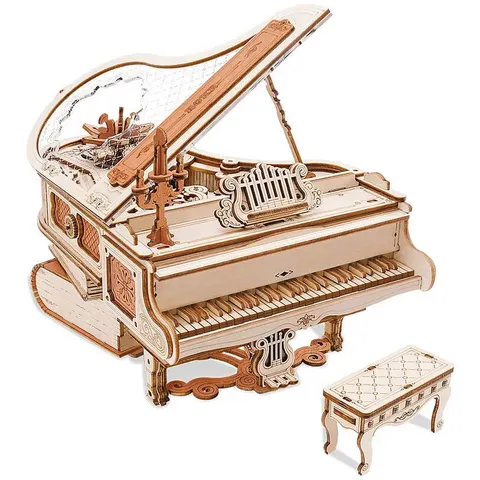 puzzle drewniane 3D model DIY magiczne pianino pozytywka 223 elem. Robotime
