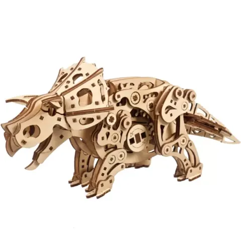 Dinozaur Triceratops mechaniczny model do składania 400 el. Ugears