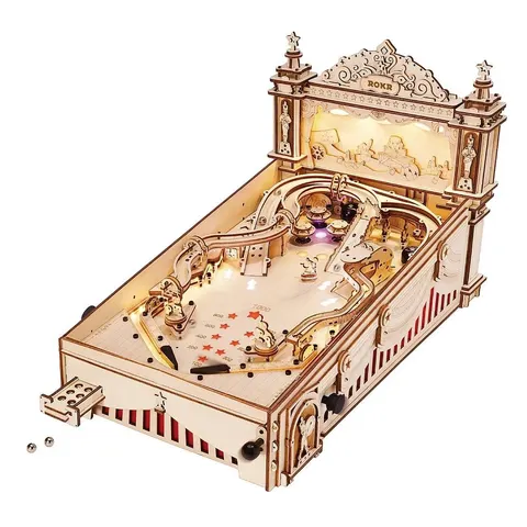 puzzle drewniane 3D model DIY maszyna pinball 482 elem. Robotime