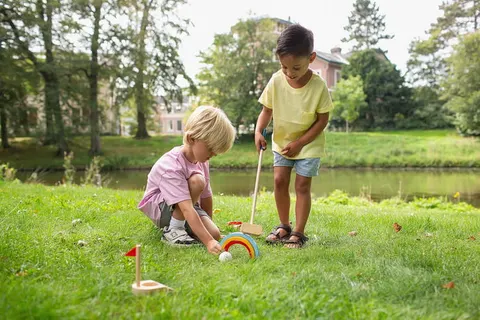 BS Toys, drewniany zestaw do gry w golfa