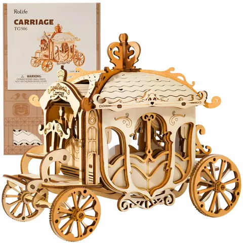 Kareta - puzzle drewniane 3D model DIY 92 elem. Robotime