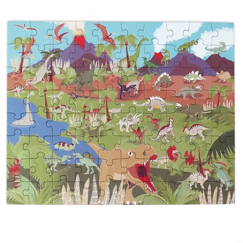 Scratch puzzle magnetyczne Dinozaury 80 elementów