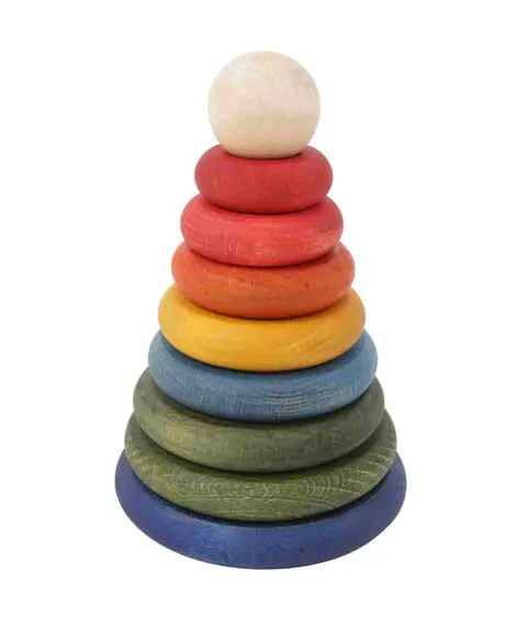 Wooden Story piramida układanka drewniana zabawka Montessori