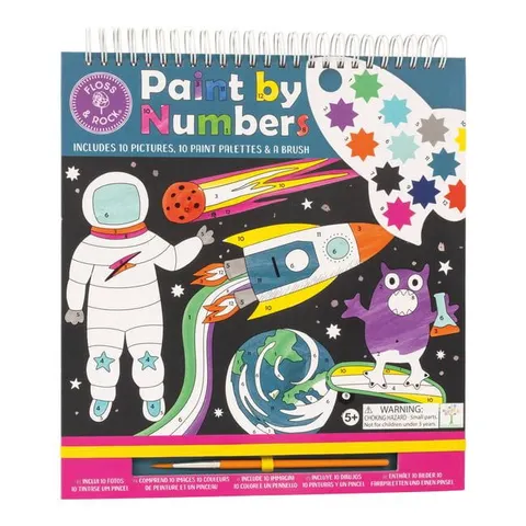Floss & Rock kolorowanki maluj po numerach z farbkami Kosmos