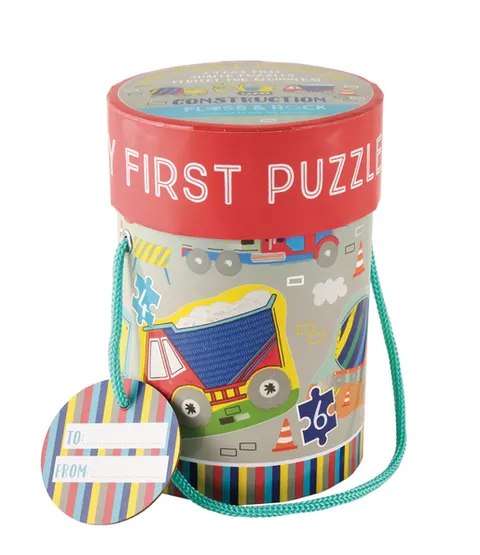 Floss&Rock - Na Budowie Puzzle dla Początkujących 4w1